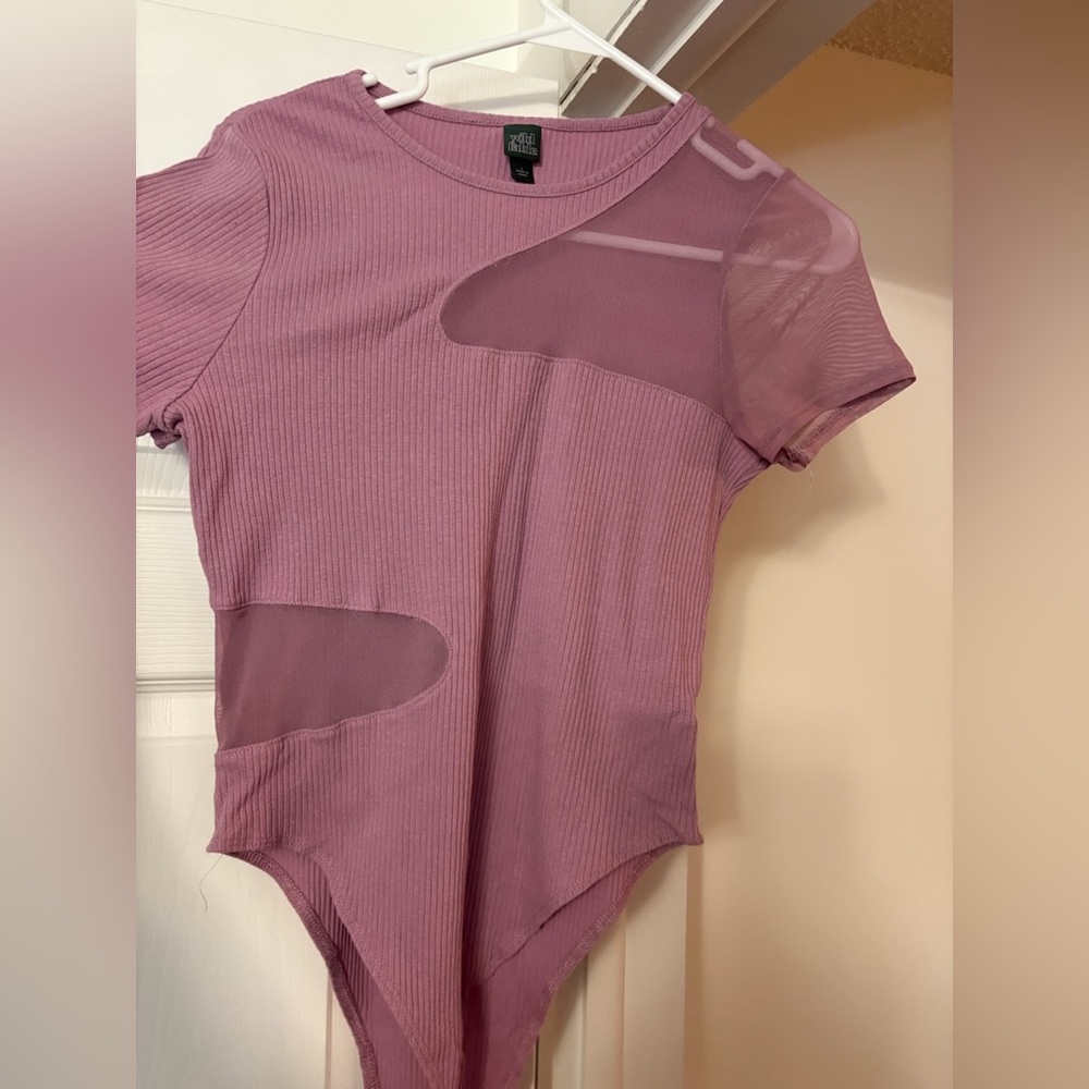 Purple Mesh Bodysuit